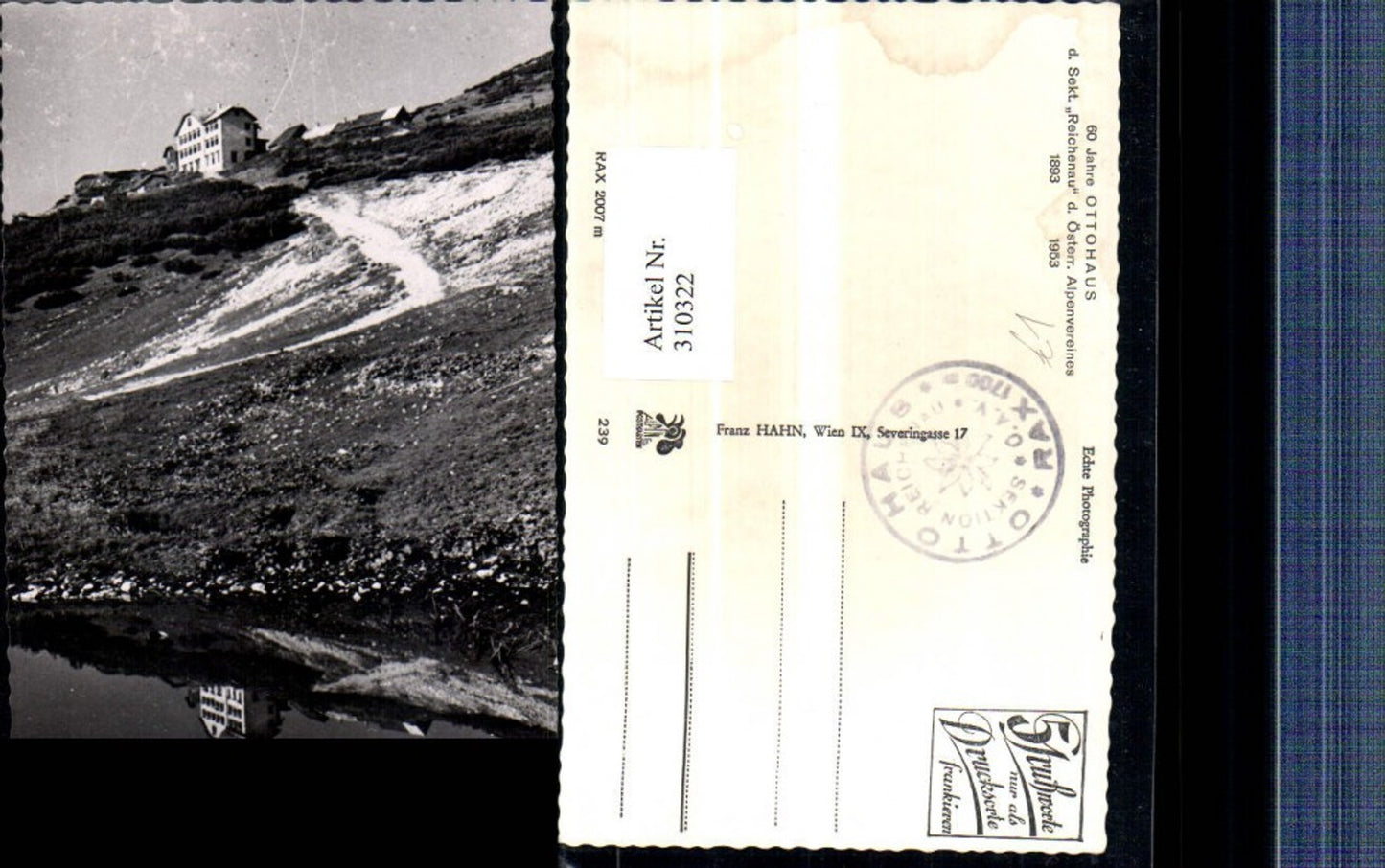 310322,Ottohaus Berghütte b. Reichenau