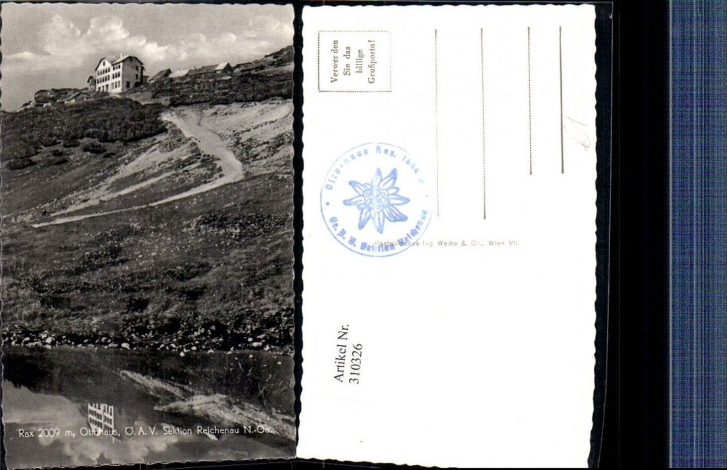 310326,Rax Ottohaus Berghütte b. Reichenau Bergsee