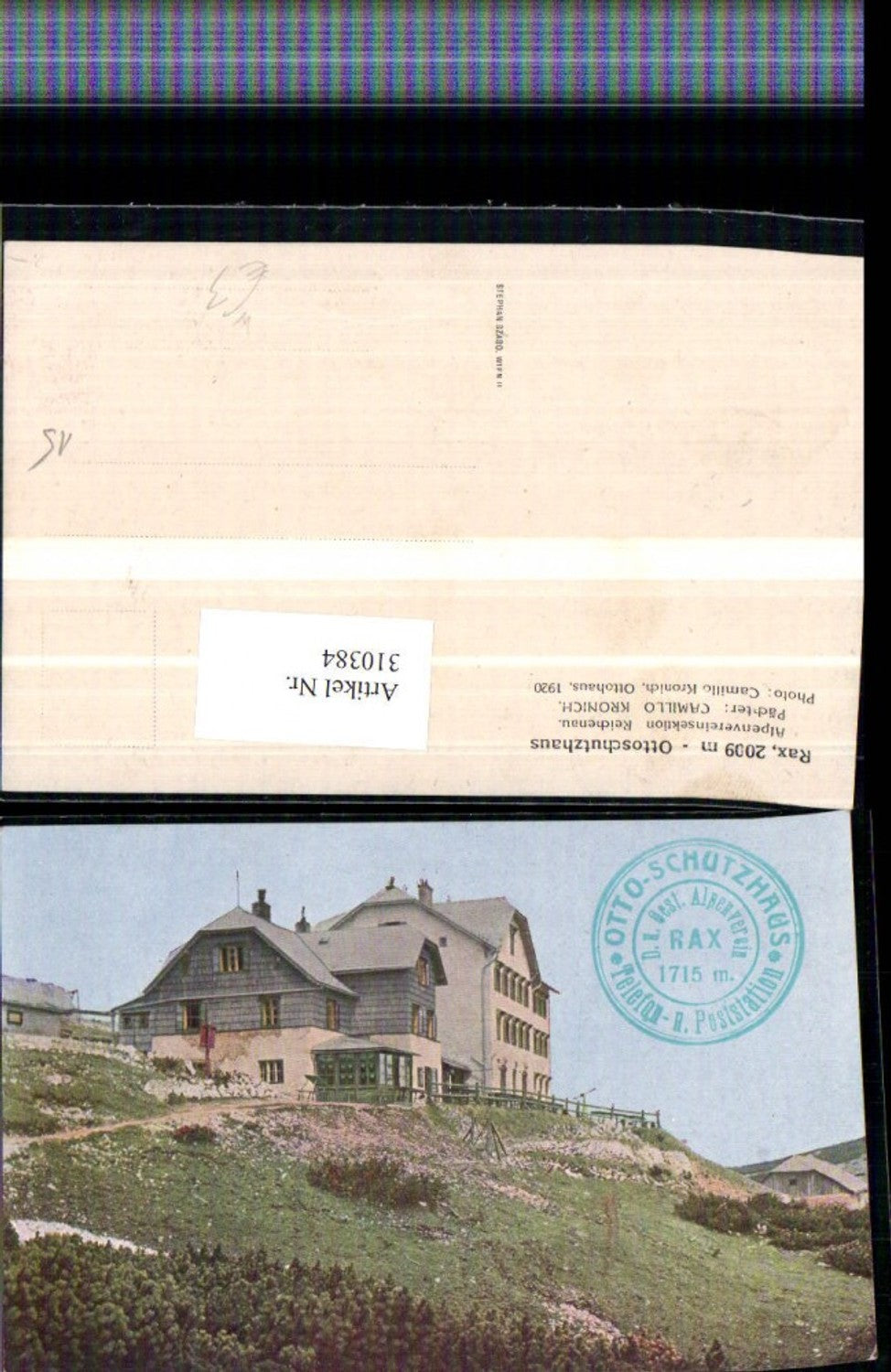 310384,Rax Ottoschutzhaus Berghütte b. Reichenau