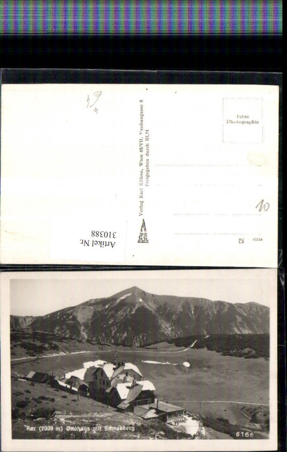 310388,Rax Ottohaus Berghütte m. Schneeberg Bergkulisse b. Reichenau