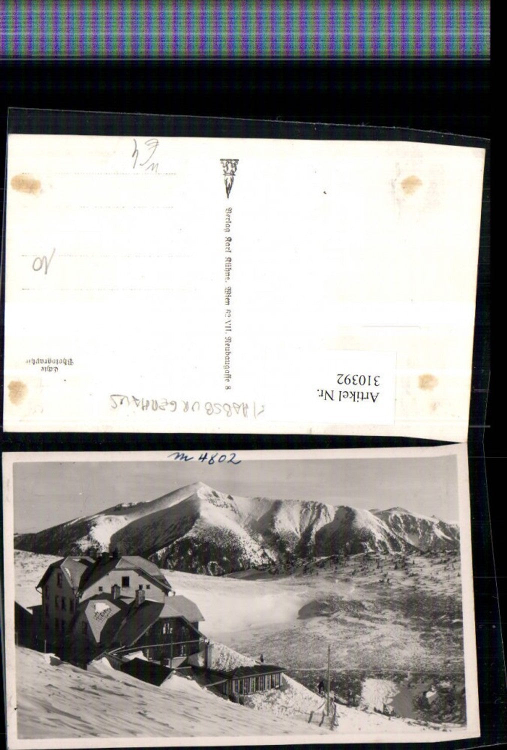 310392,Rax Ottohaus Berghütte b. Reichenau Bergkulisse Winterbild