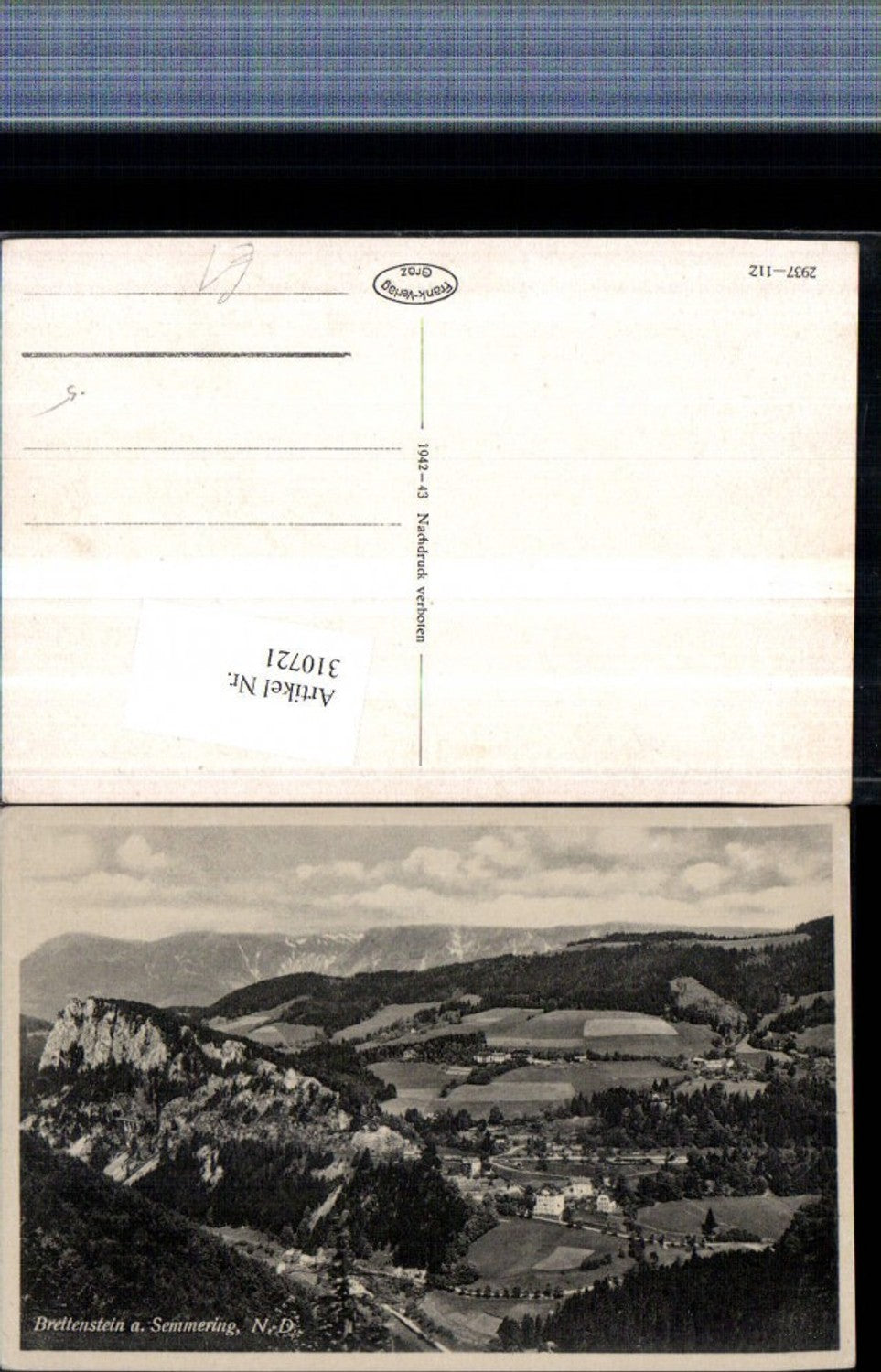 310721,Breitenstein am Semmering Totale Bergkulisse