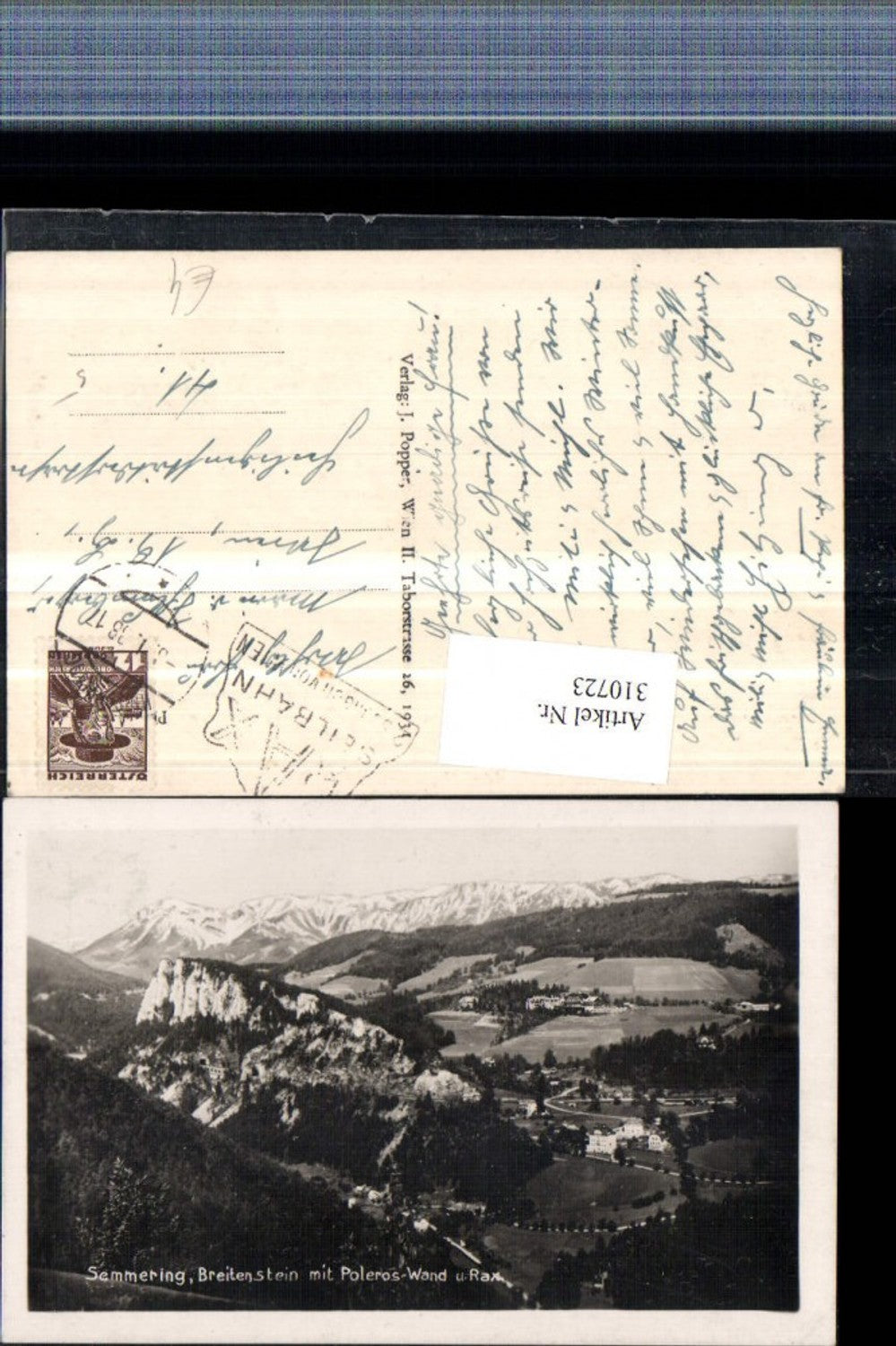 310723,Semmering Breitenstein m. Polleroswand u. Rax Bergkulisse