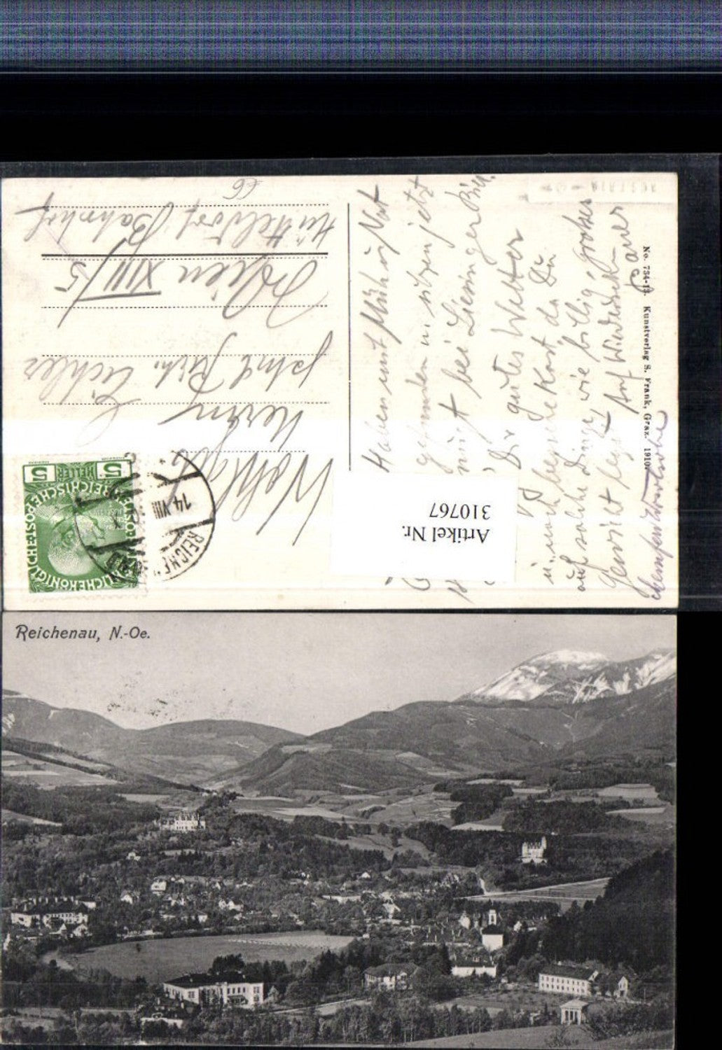 310767,Reichenau an d. Rax Teilansicht Bergkulisse