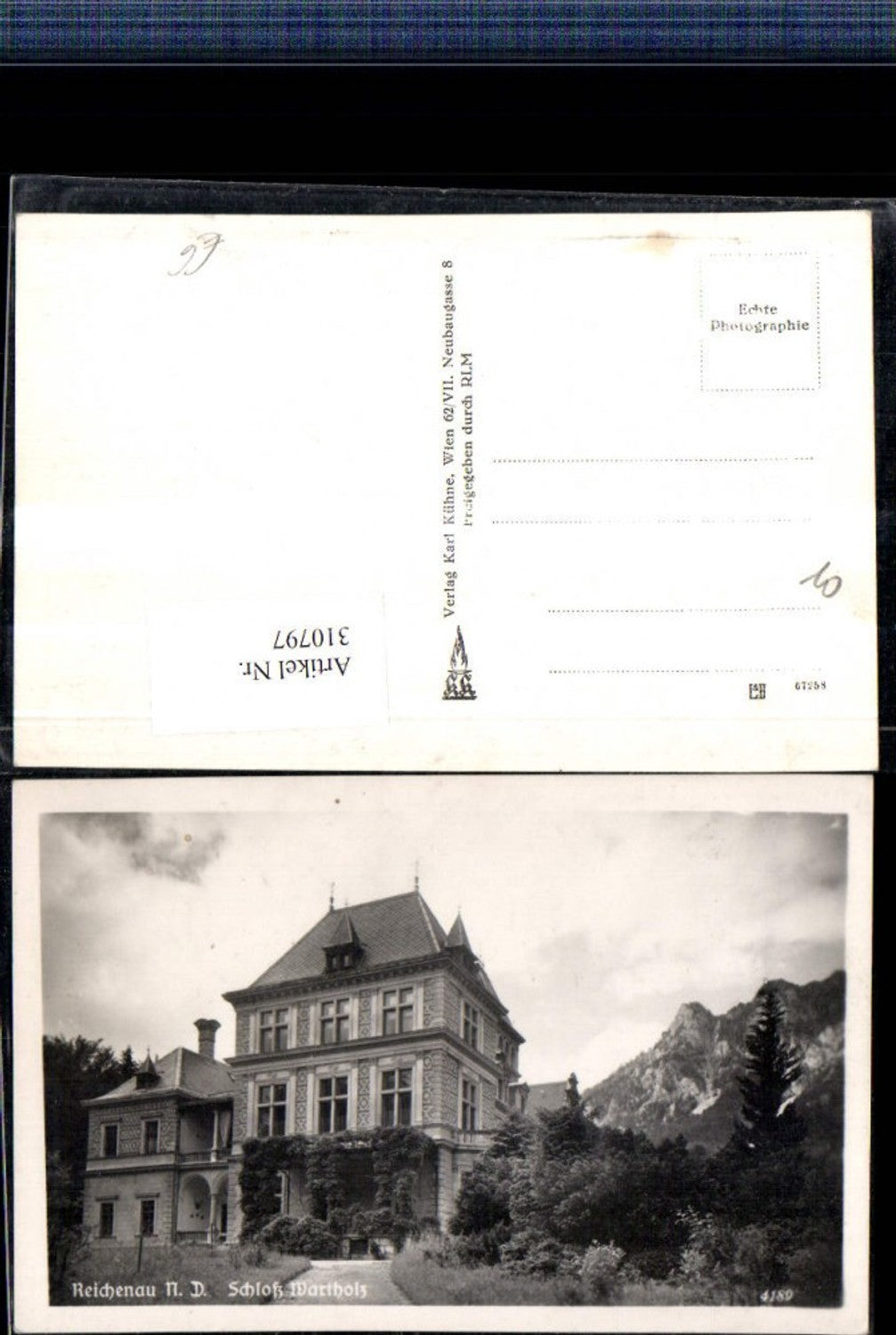 310797,Reichenau an d. Rax Schloss Wartholz