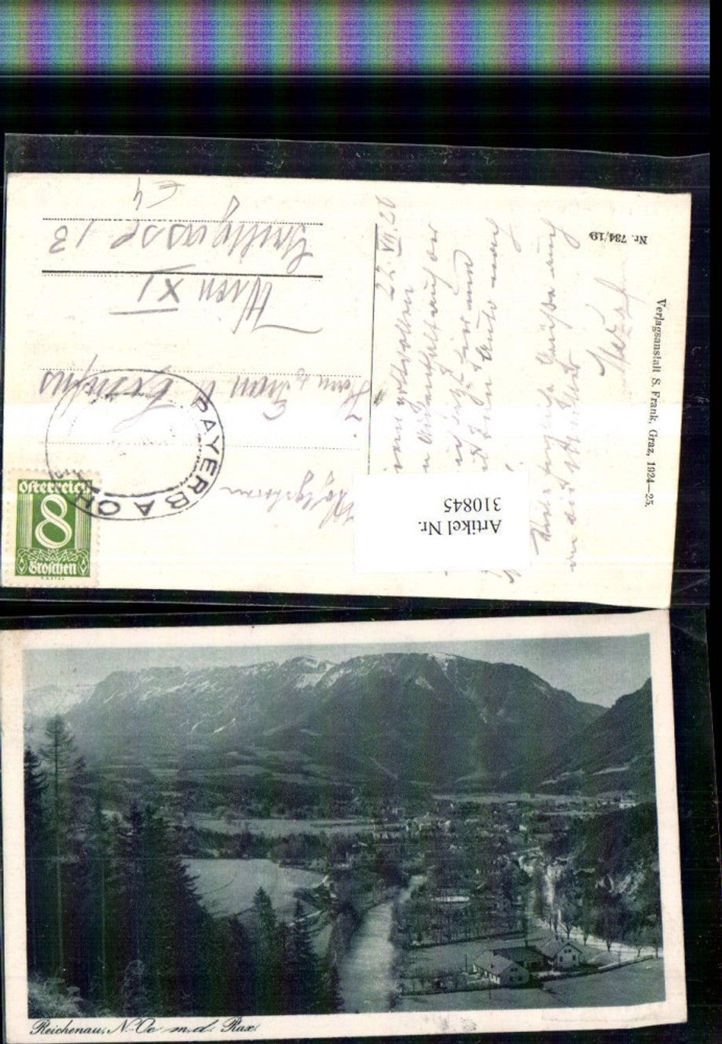 310845,Reichenau an d. Rax Totale m. Rax Bergkulisse
