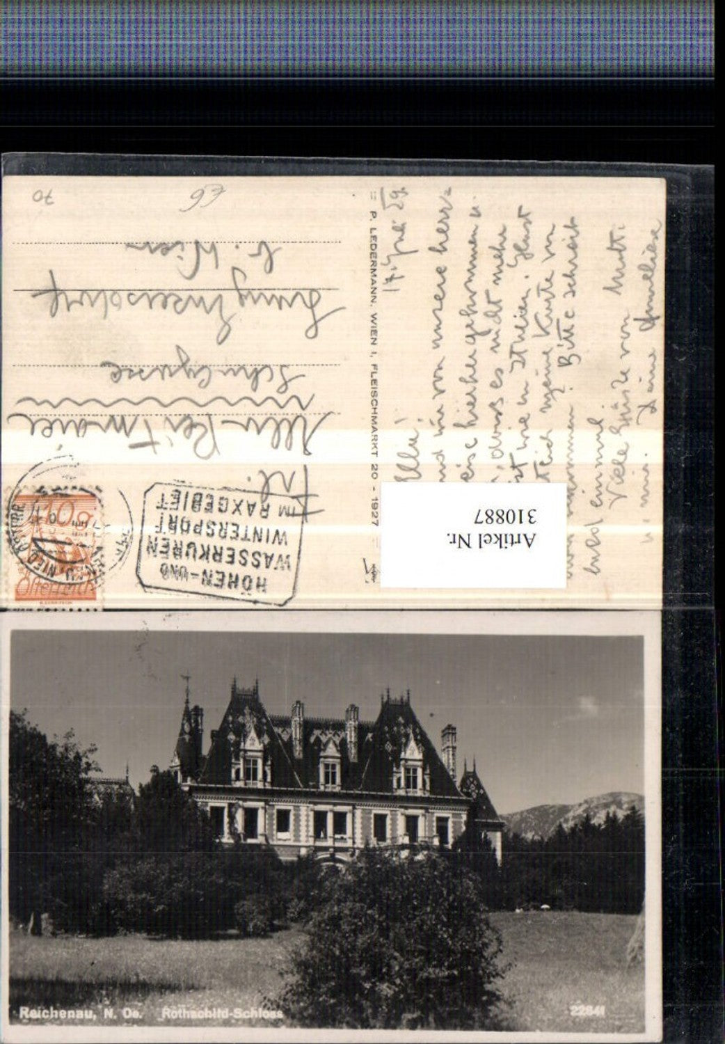 310887,Reichenau an d. Rax Rothschild-Schloss