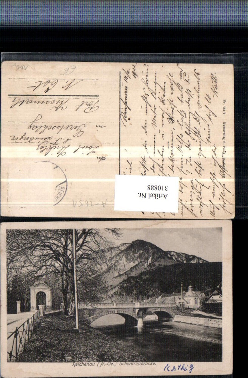 310888,Reichenau an d. Rax Schwarzabrücke Brücke Kapelle