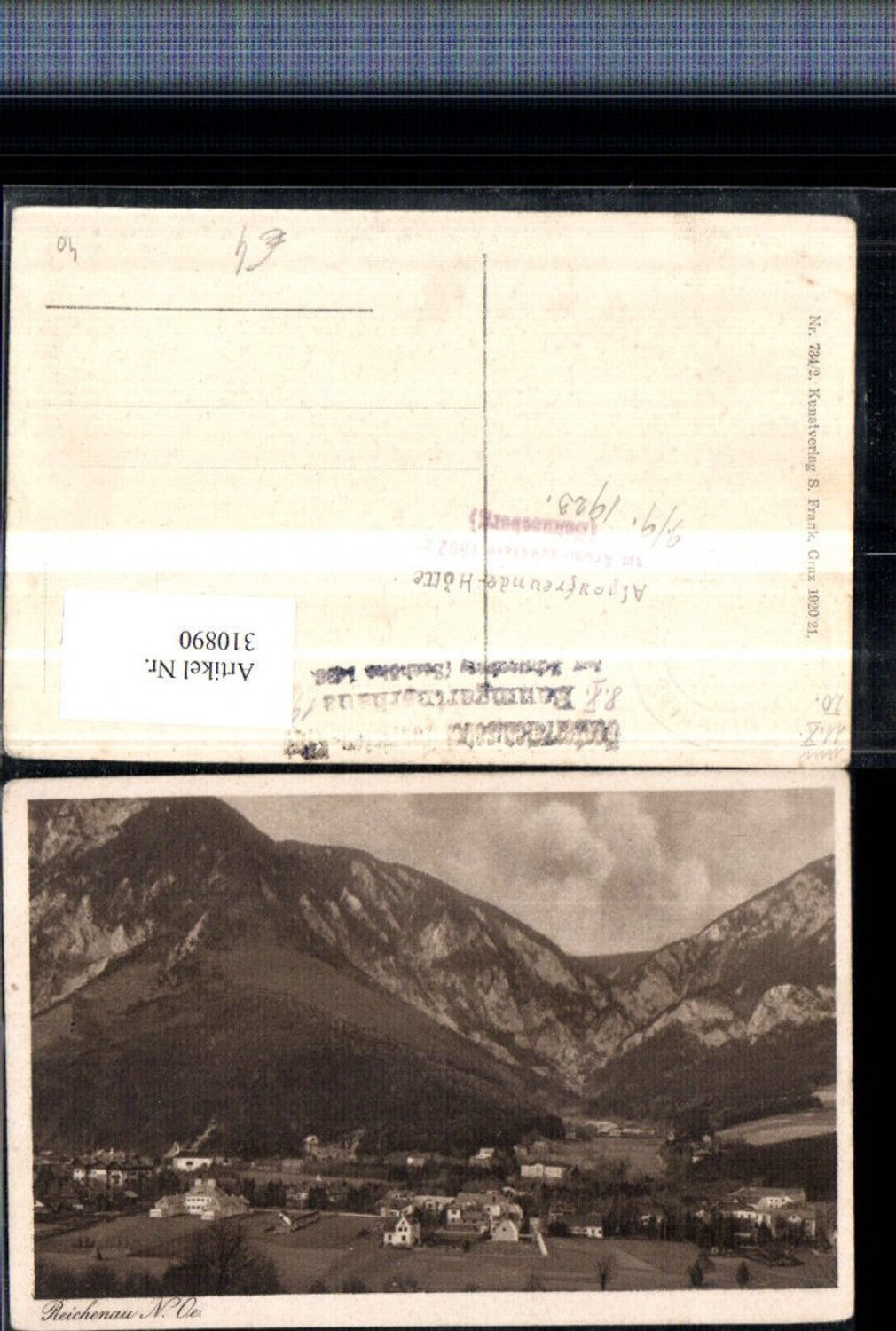 310890,Reichenau an d. Rax Teilansicht Bergkulisse
