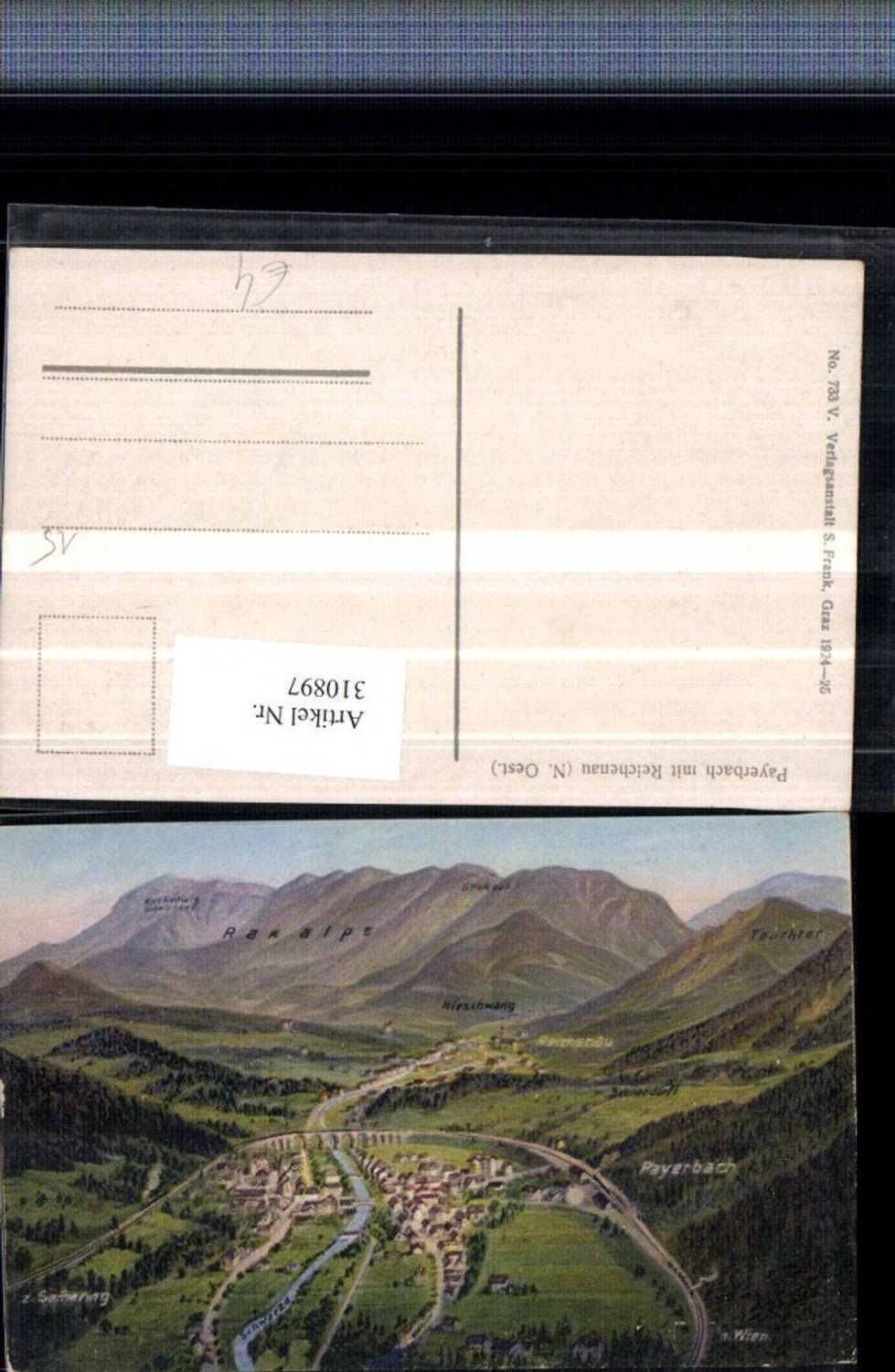 310897,Payerbach m. Reichenau an d. Rax Totale Bergkulisse