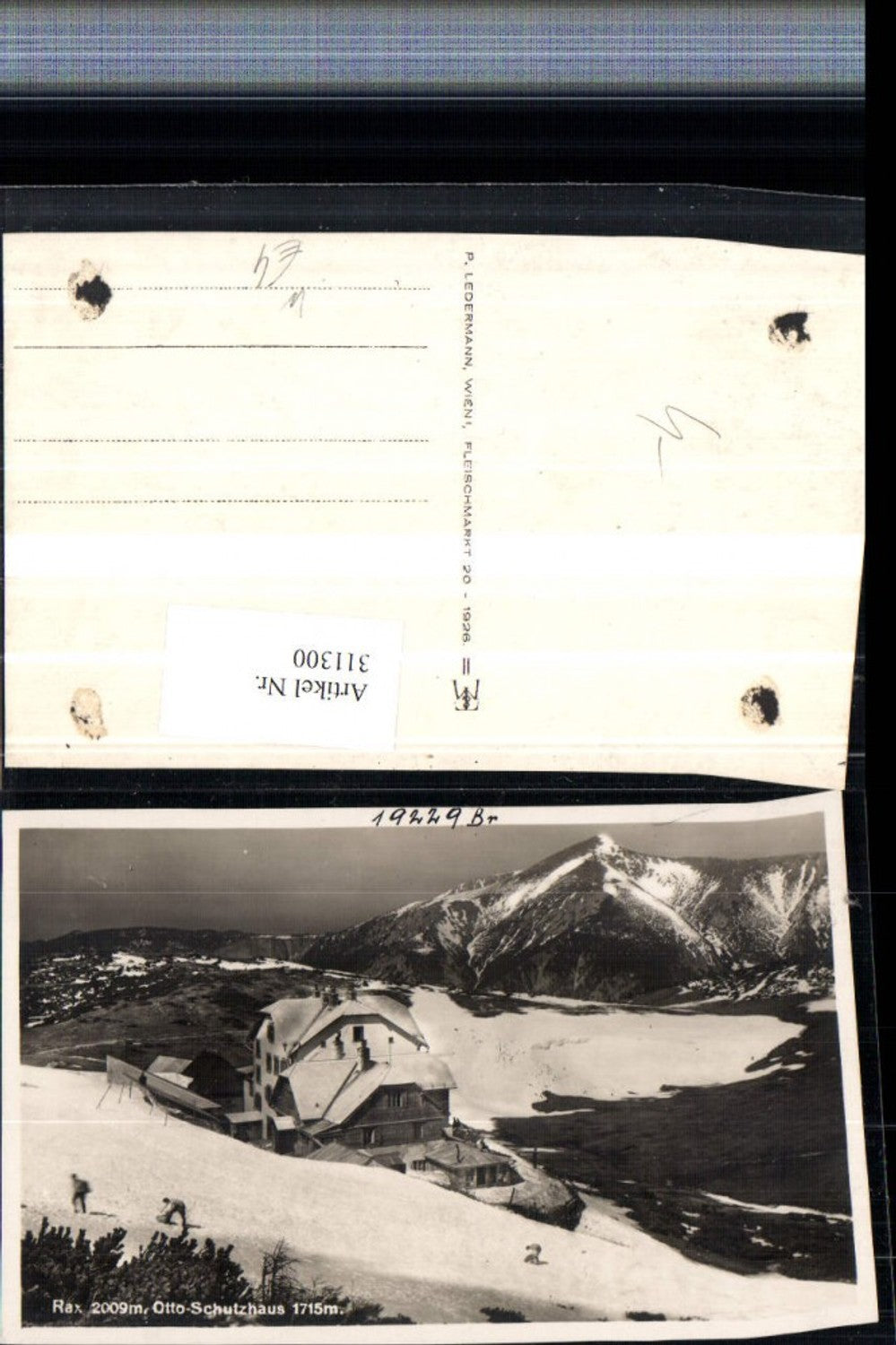 311300,Rax Otto-Schutzhaus Berghütte b. Reichenau Bergkulisse