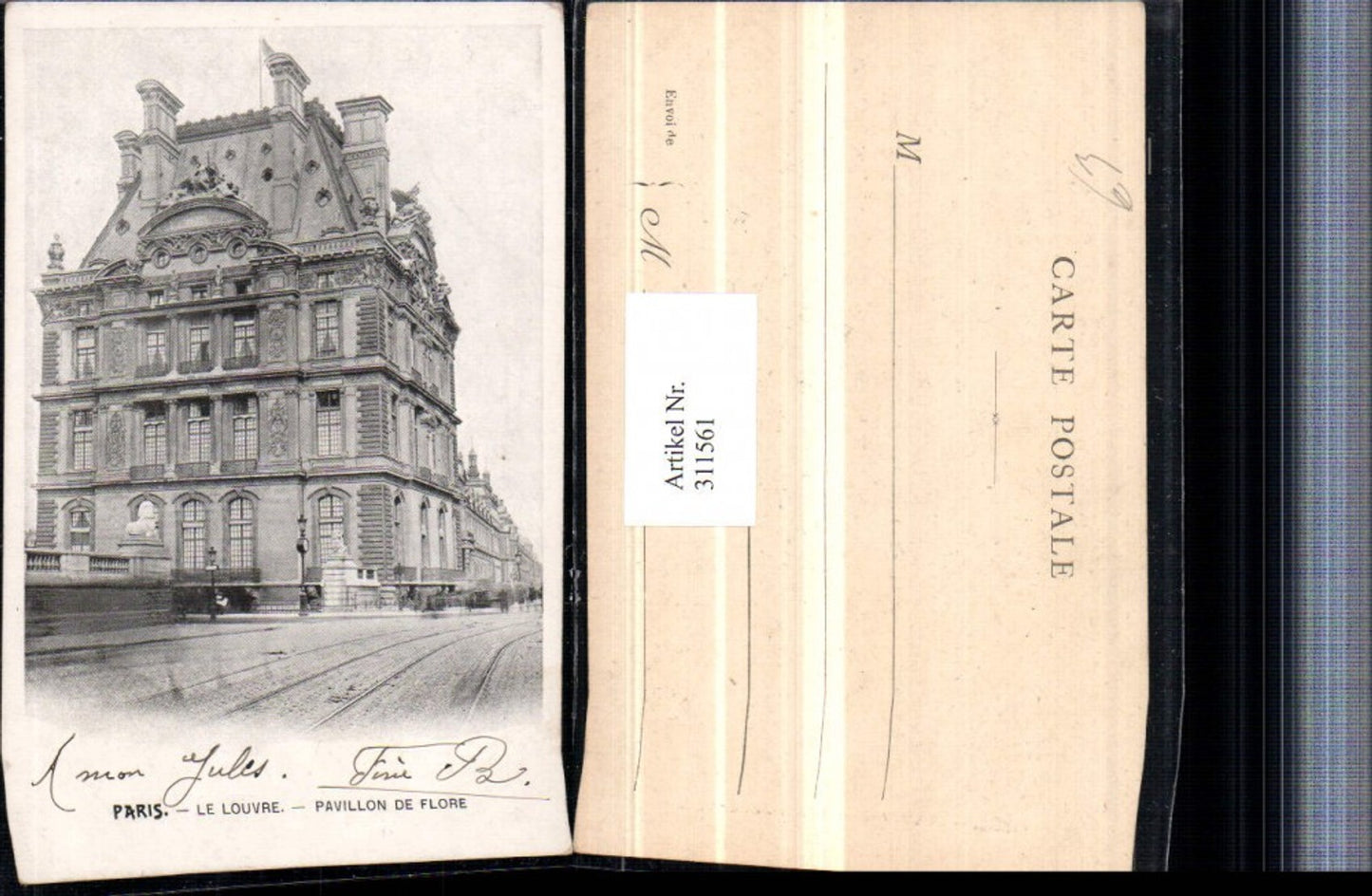 311561,Paris Le Louvre Pavillon de Flore Gebäude