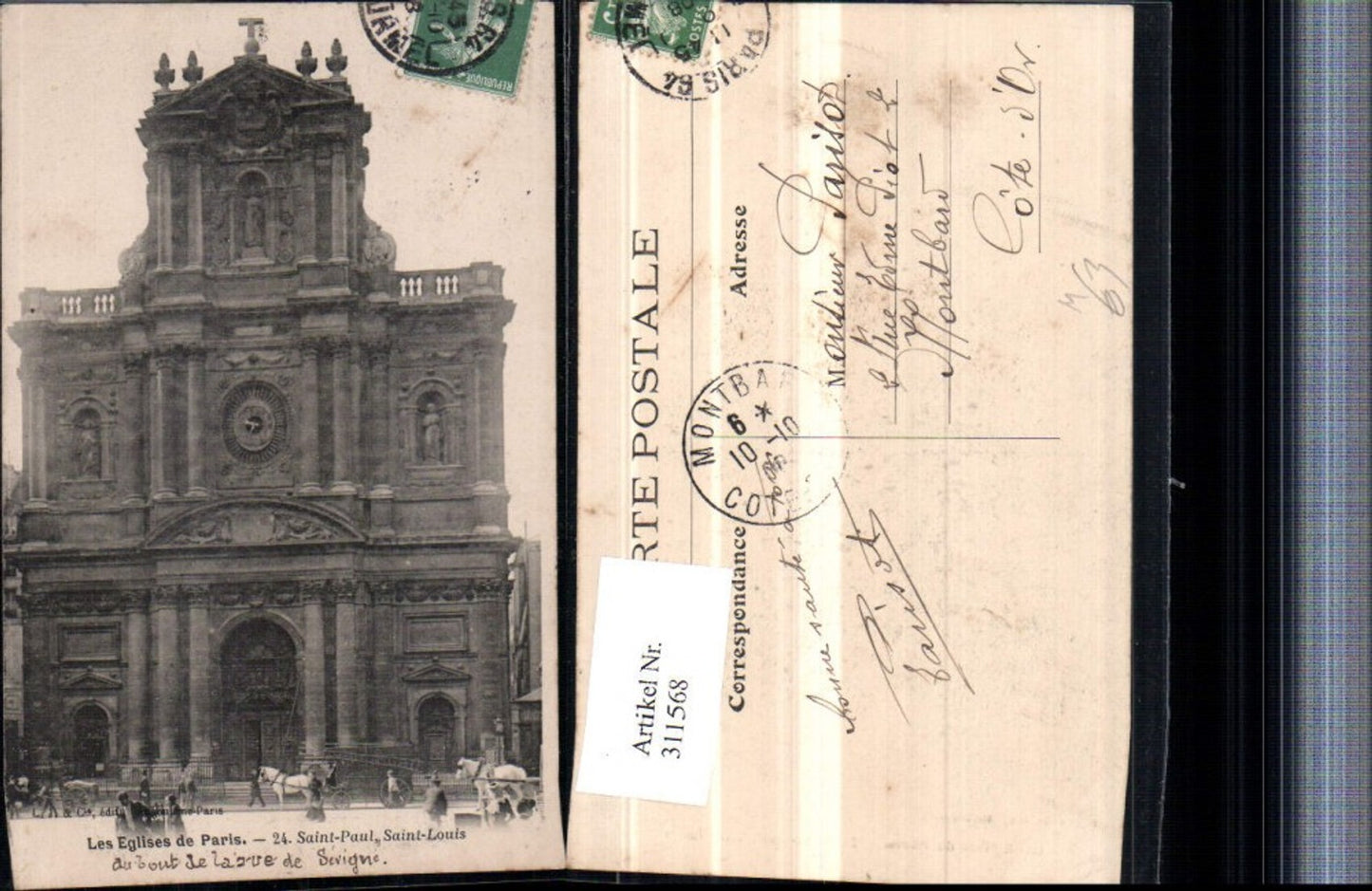311568,Les Eglises de Paris Saint-Paul Saint-Louis Kirche