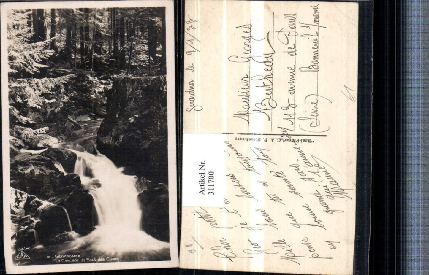 311700,Gerardmer La Cascade du Saut des Cuves Wasserfall Waldbach