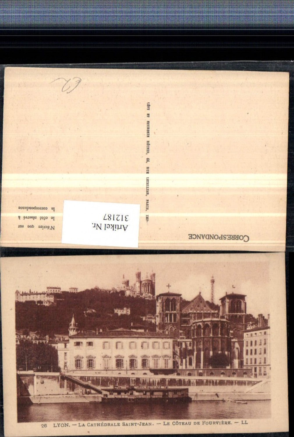 312187,Lyon La Cathedrale Saint-Jean Le Coteau de Fourviere Kirche