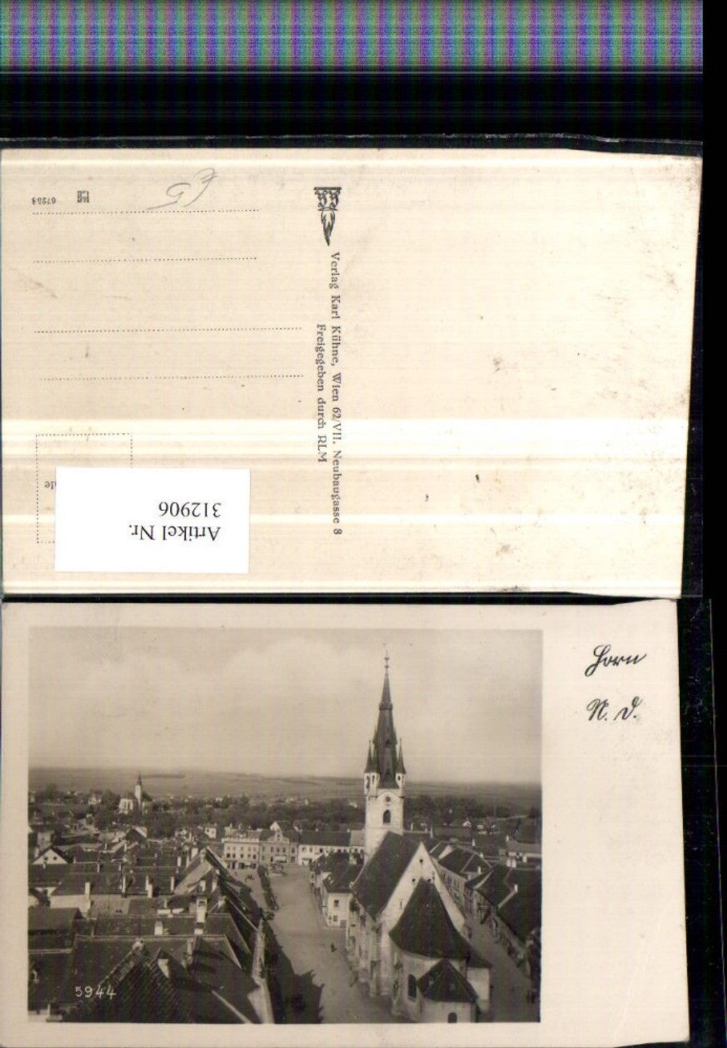 312906,Horn Teilansicht m. Kirche