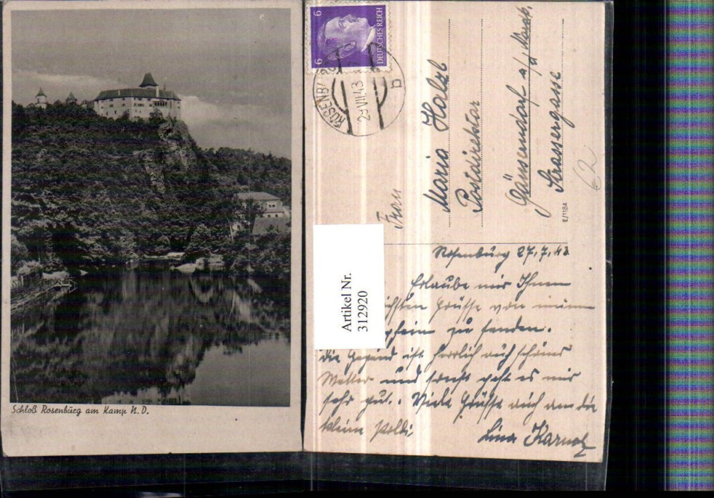 312920,Schloss Rosenburg am Kamp