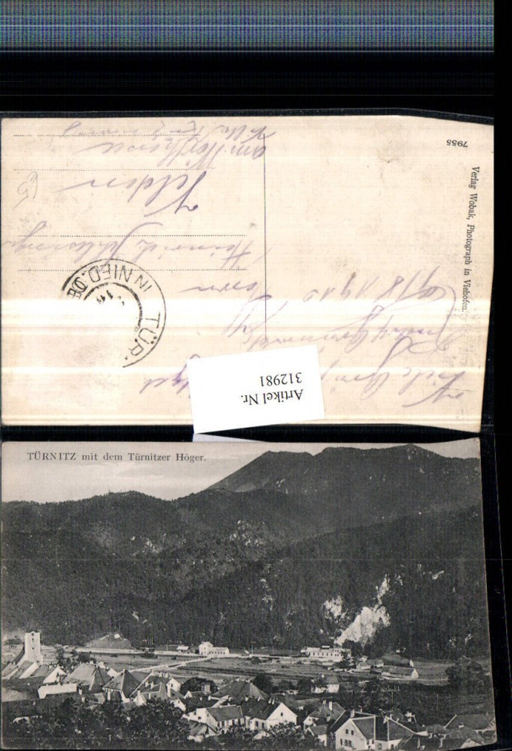 312981,Türnitz Totale m. Türnitzer Höger Bergkulisse