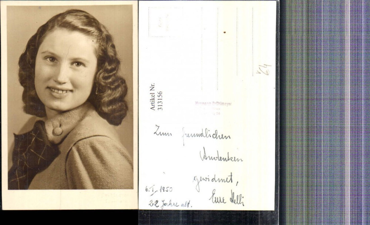 313156,Foto Ak Kind Mädchen Junge Frau Portrait pub Hermann Brühlmeyer Baden b. Wien