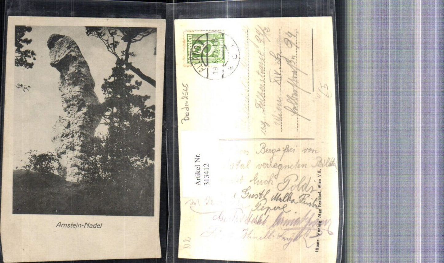 313412,Arnstein Nadel Arnsteinnadel b. Maria Raisenmarkt Alland Felsen