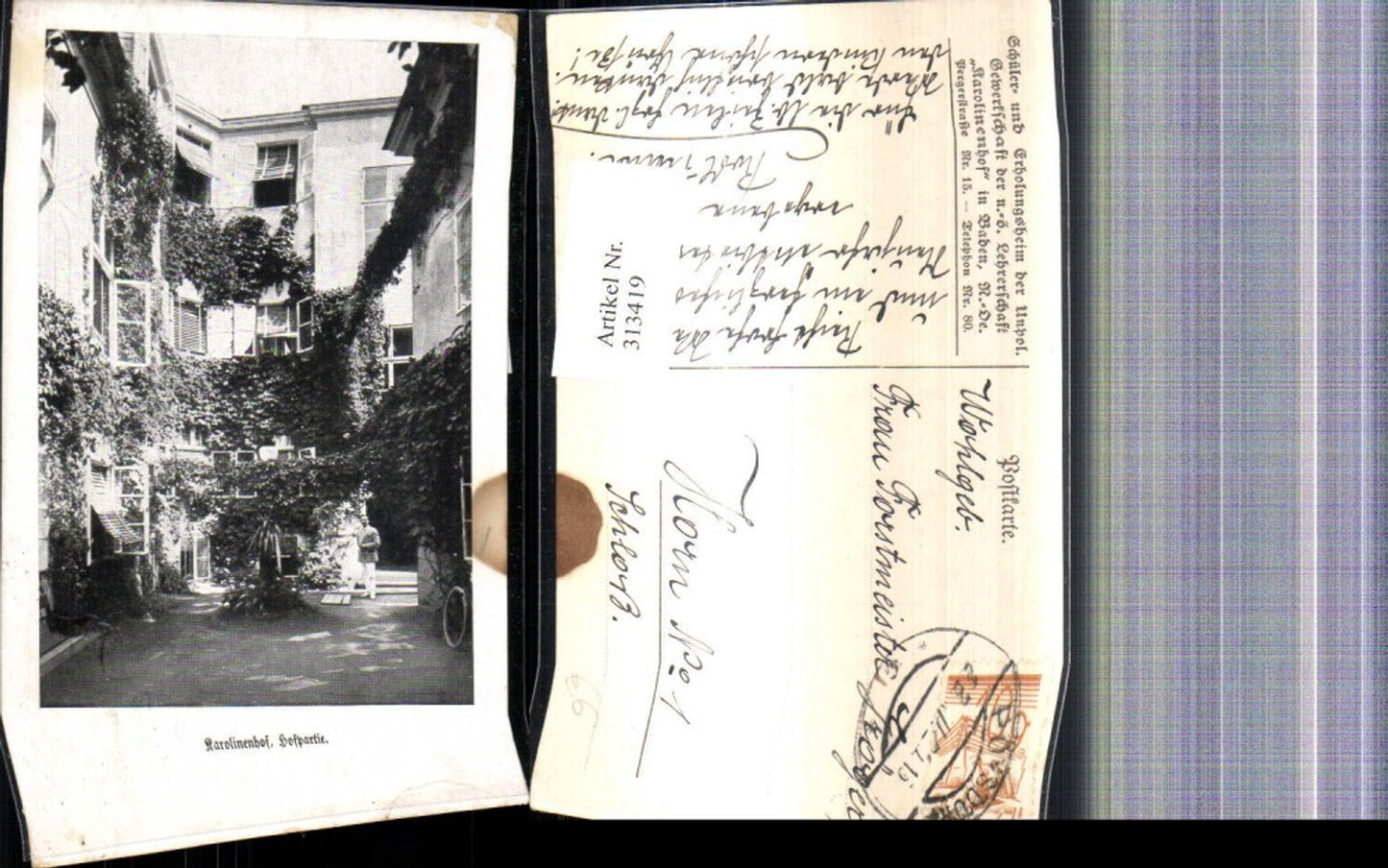 313419,Baden Karolinenhof Hofpartie