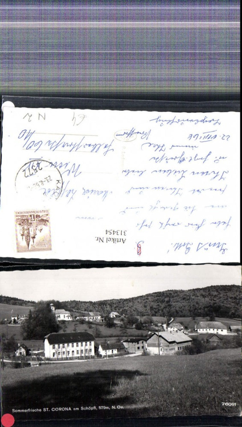 313454,Foto Ak St Corona a. Schöpfl Totale 1966