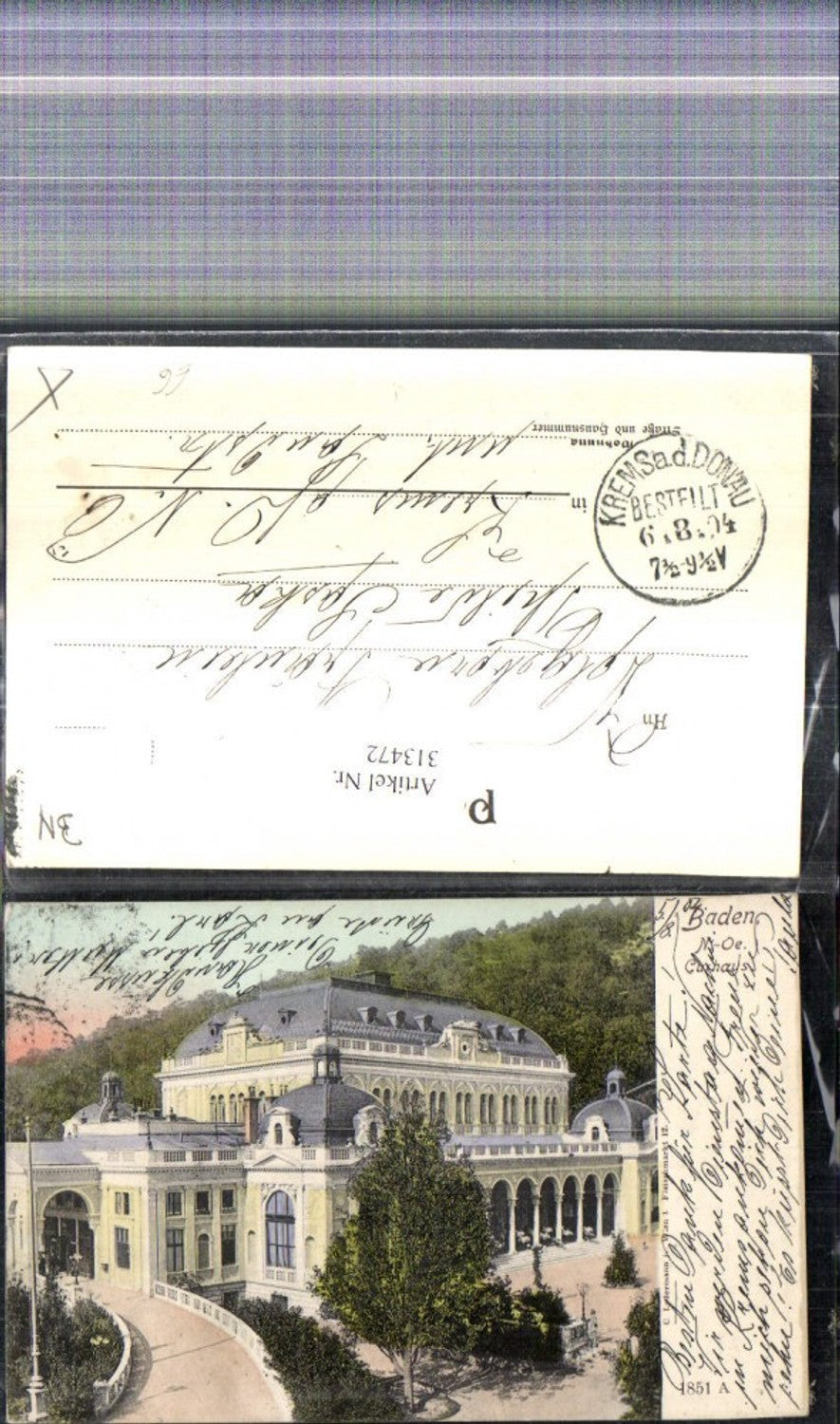 313472,Baden b. Wien Curhaus Kurhaus