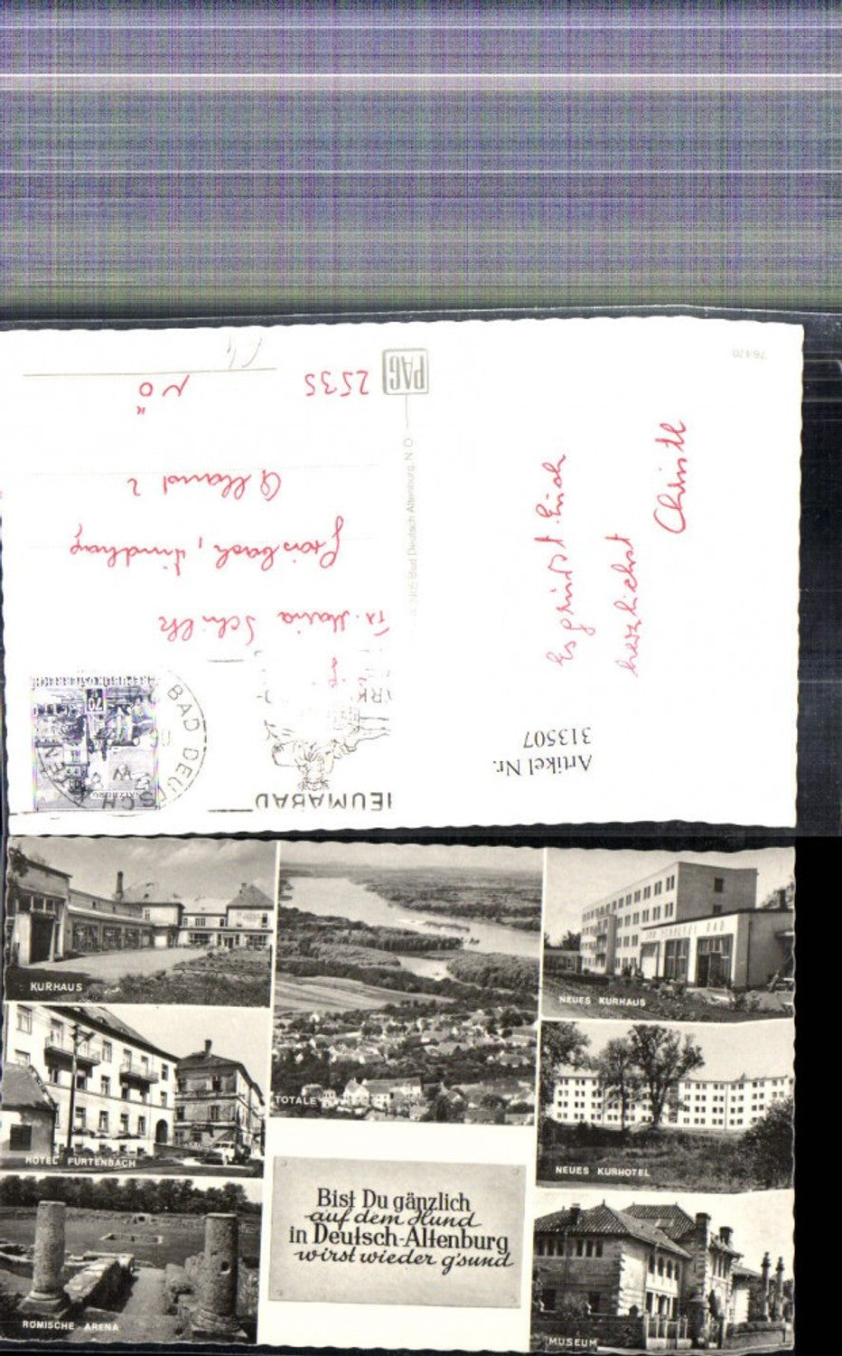 313507,Mehrbild Ak Bad Deutsch Altenburg Römische Arena Kurhaus Totale Museum