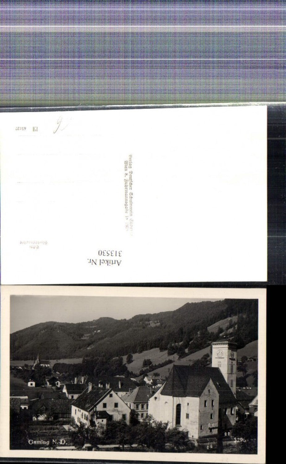 313530,Foto Ak Gaming Ansicht m. Kirche