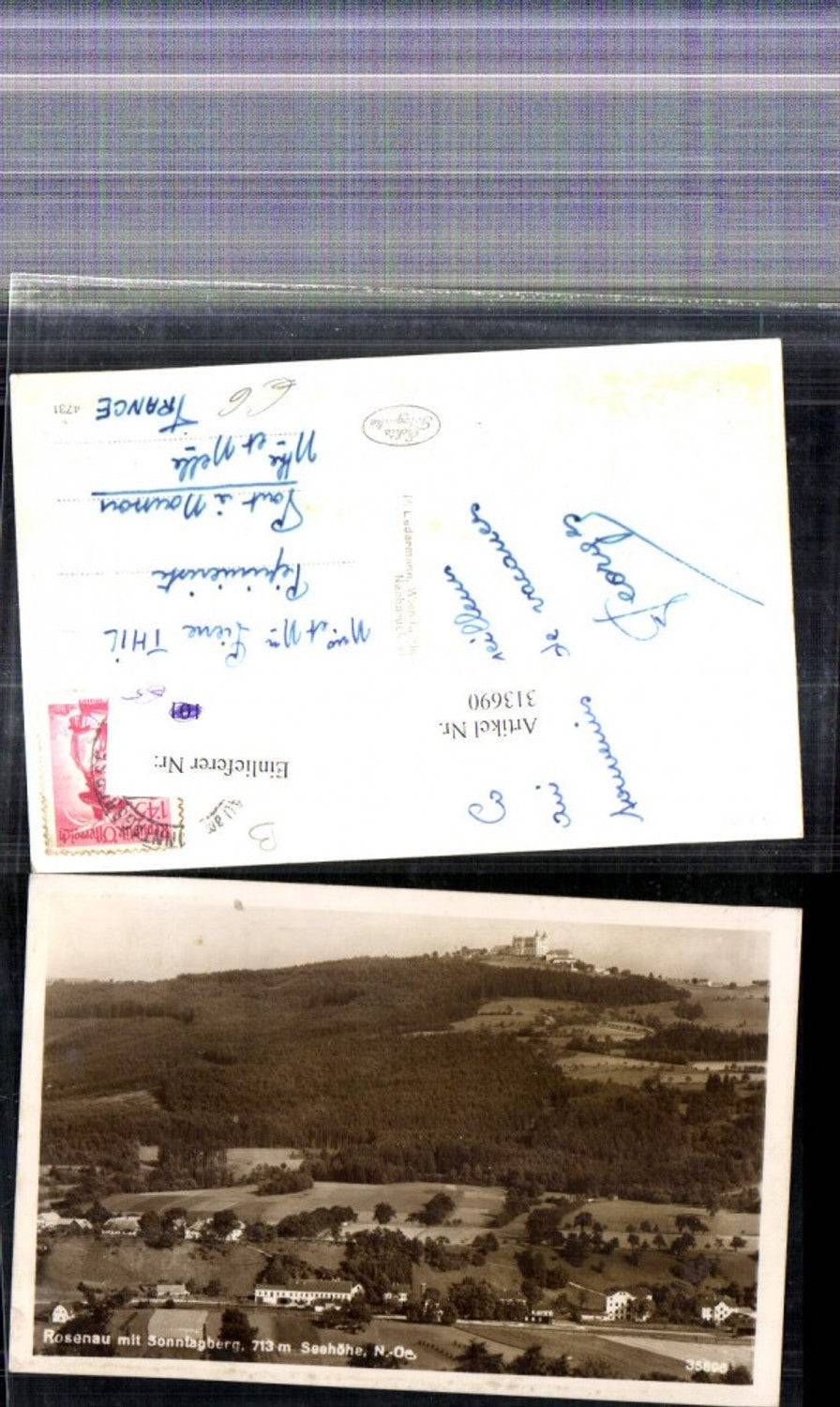 313690,Foto Ak Rosenau a. Sonntagberg Kirche