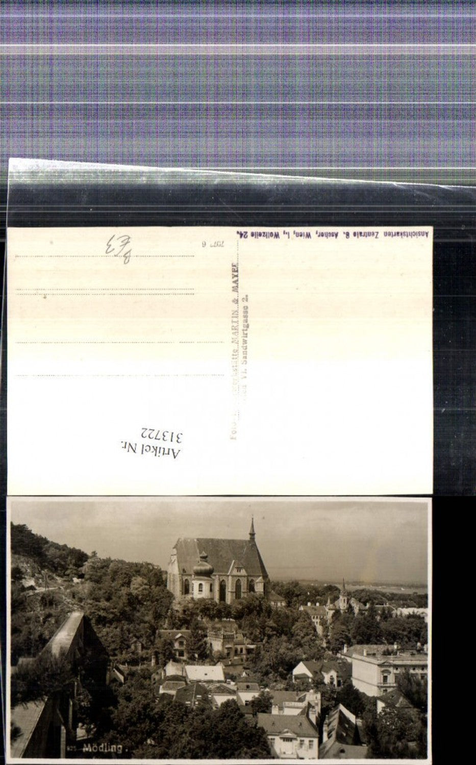313722,Foto Ak Mödling Teilansicht