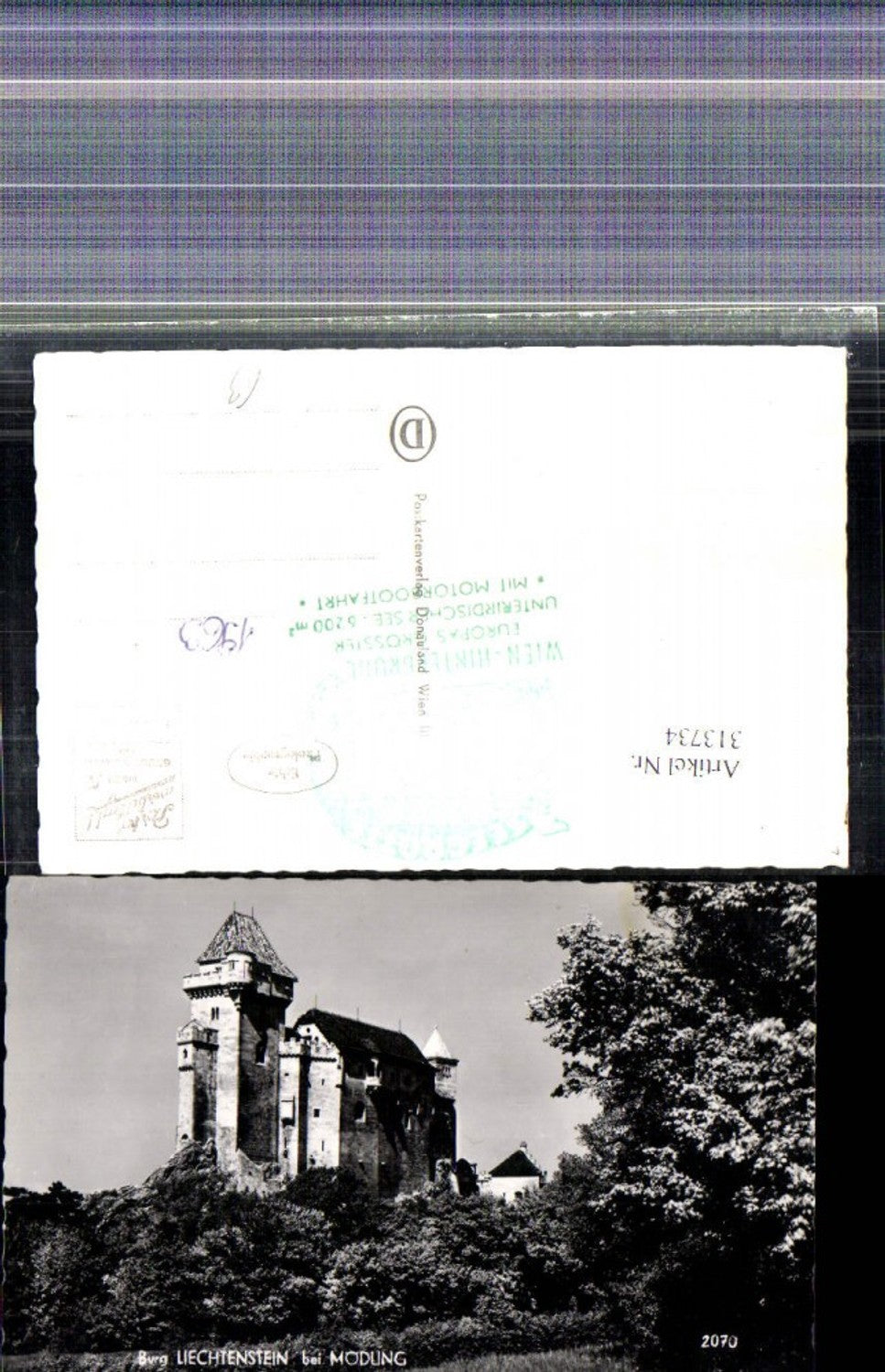 313734,Foto Ak Burg Liechtenstein b. Mödling