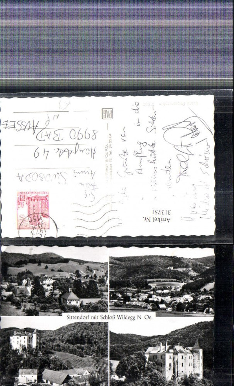 313751,Mehrbild Foto Ak Schloss Wildegg Sittendorf