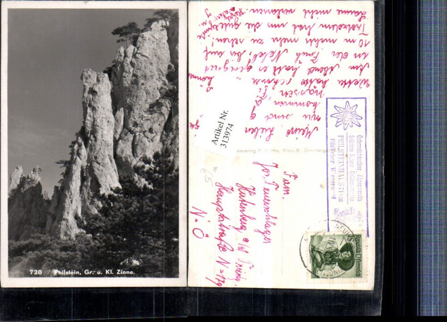 313974,Peilstein Große u. Kleine Zinne b. Altenmarkt an d. Triesting Felsen