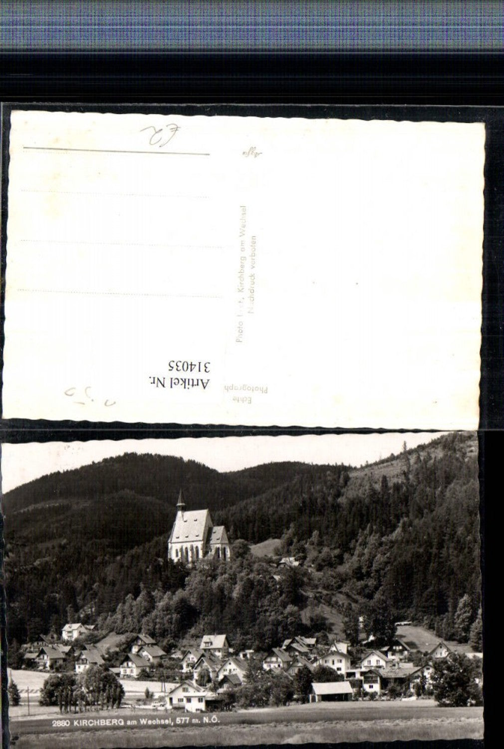 314035,Kirchberg am Wechsel Teilansicht m. Kirche