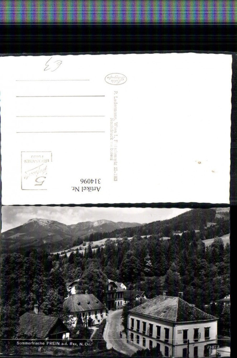 314096, Prein an der Rax, elementary school, school building, mountain backdrop