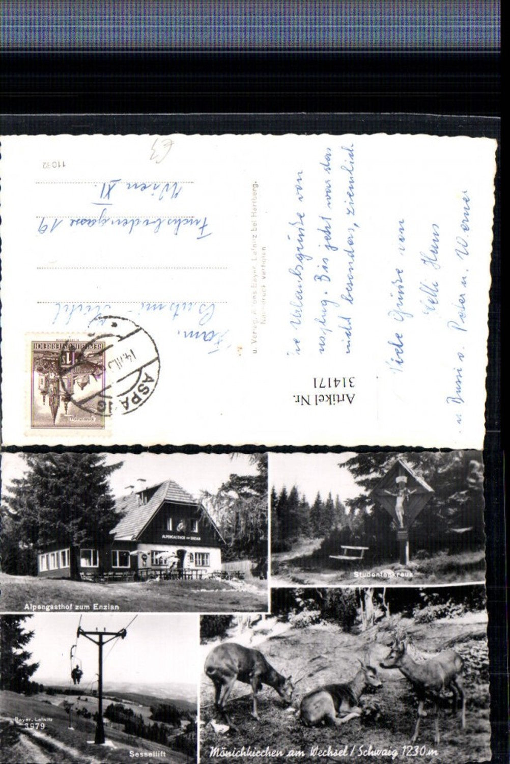 314171, Mönchkirchen am Wechsel Schwaig Alpengasthof Enzian Chairlift Multi-image map
