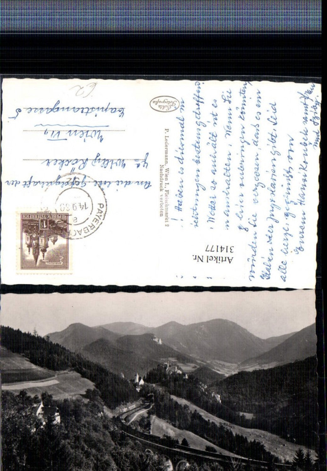 314177,Klamm am Semmering Jägergraben-Viadukt Bergkulisse