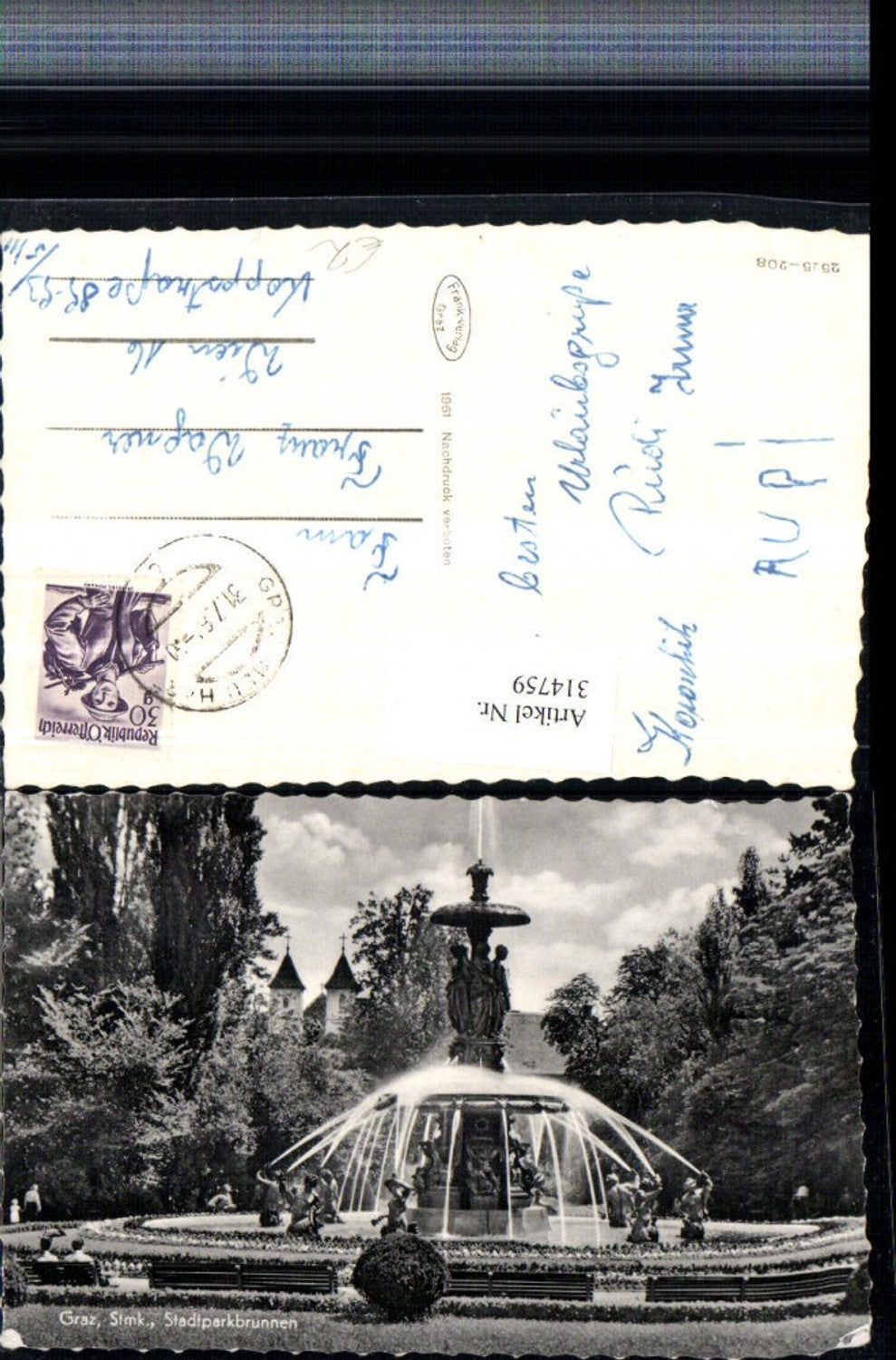 Alte Ansichtskarte – Old Postcard