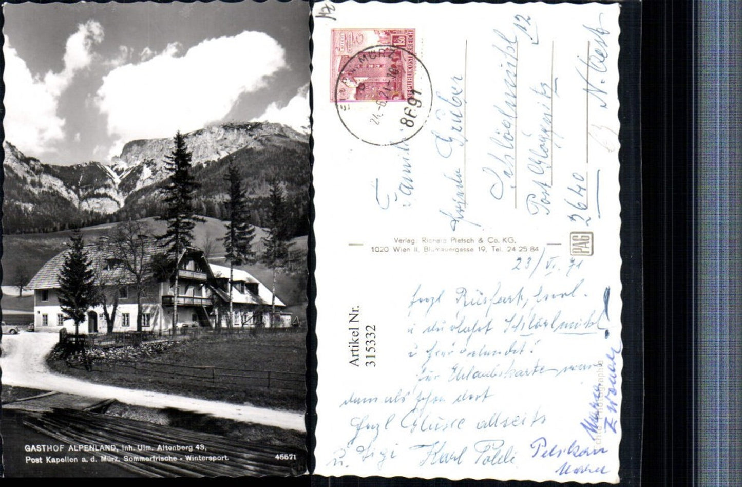 Alte Ansichtskarte – Old Postcard