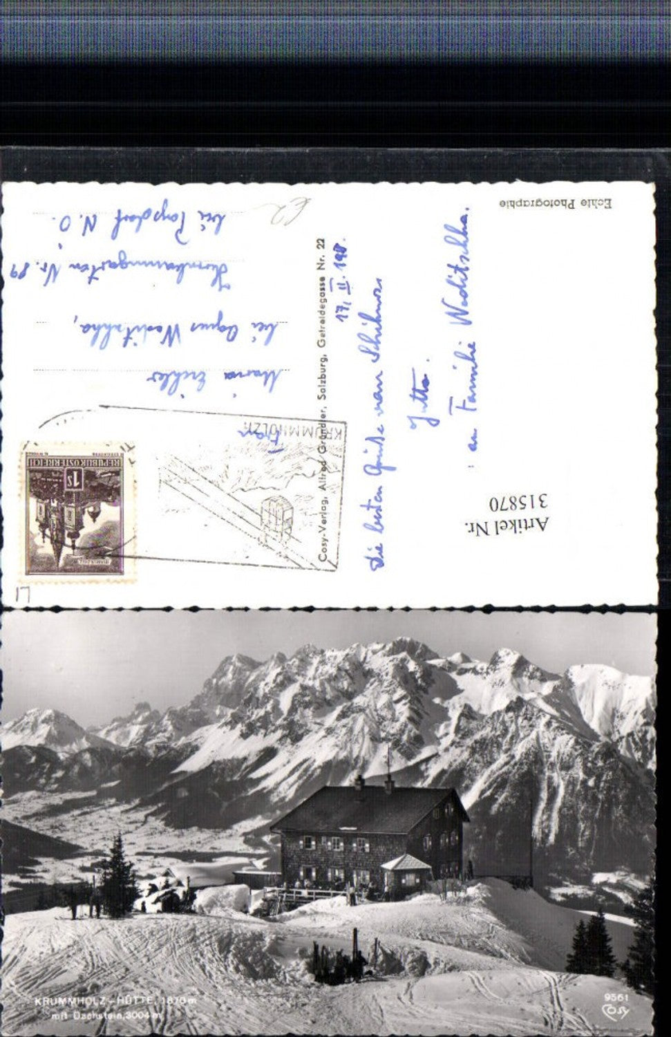 Alte Ansichtskarte – Old Postcard