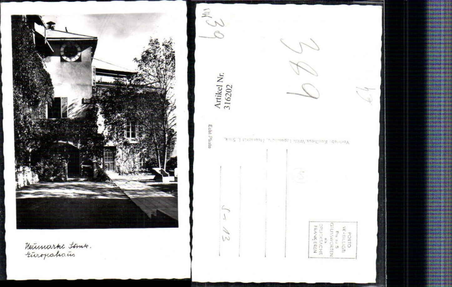Alte Ansichtskarte – Old Postcard