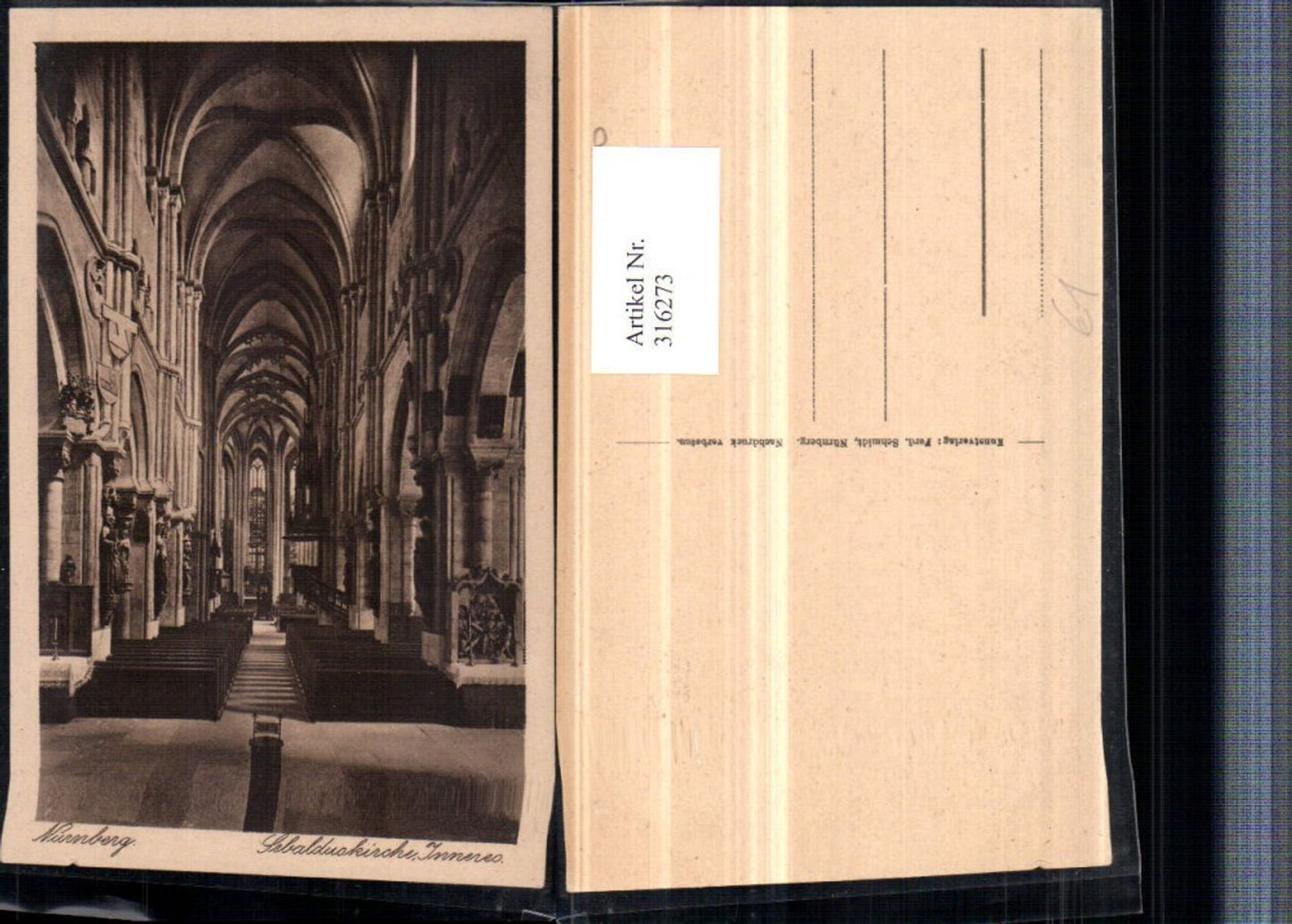 316273,Nürnberg Sebalduskirche Kirche Innenansicht