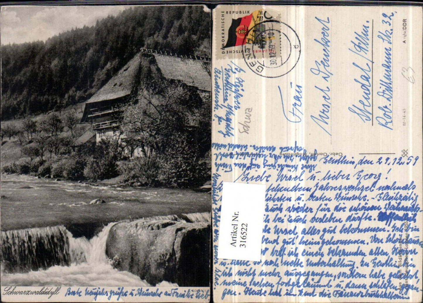 316522,Künstler AK J. Schäfer Schwarzwaldidyll Schwarzwaldhaus Wehr
