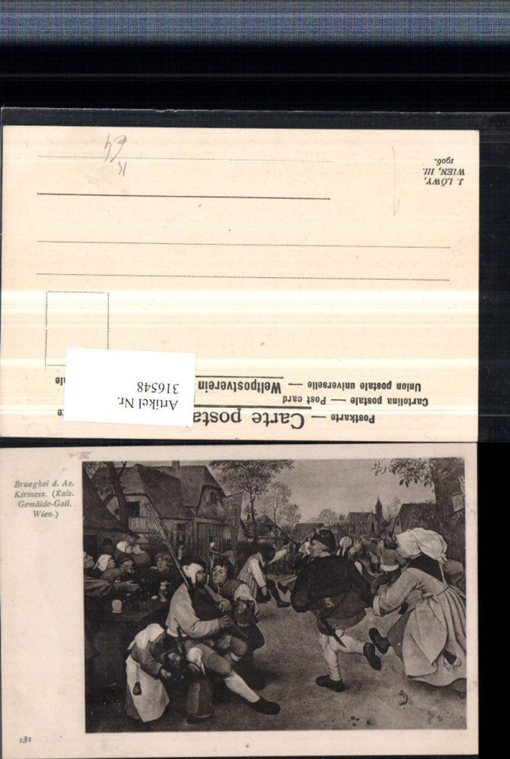 316548,Künstler AK Bruegel der Ältere Kirmess Jahrmarkt