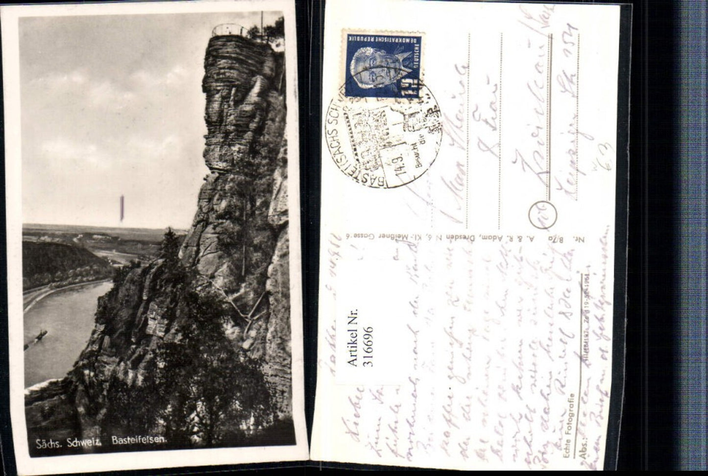316696,Sächsische Schweiz Basteifelsen b. Rathen Felswand