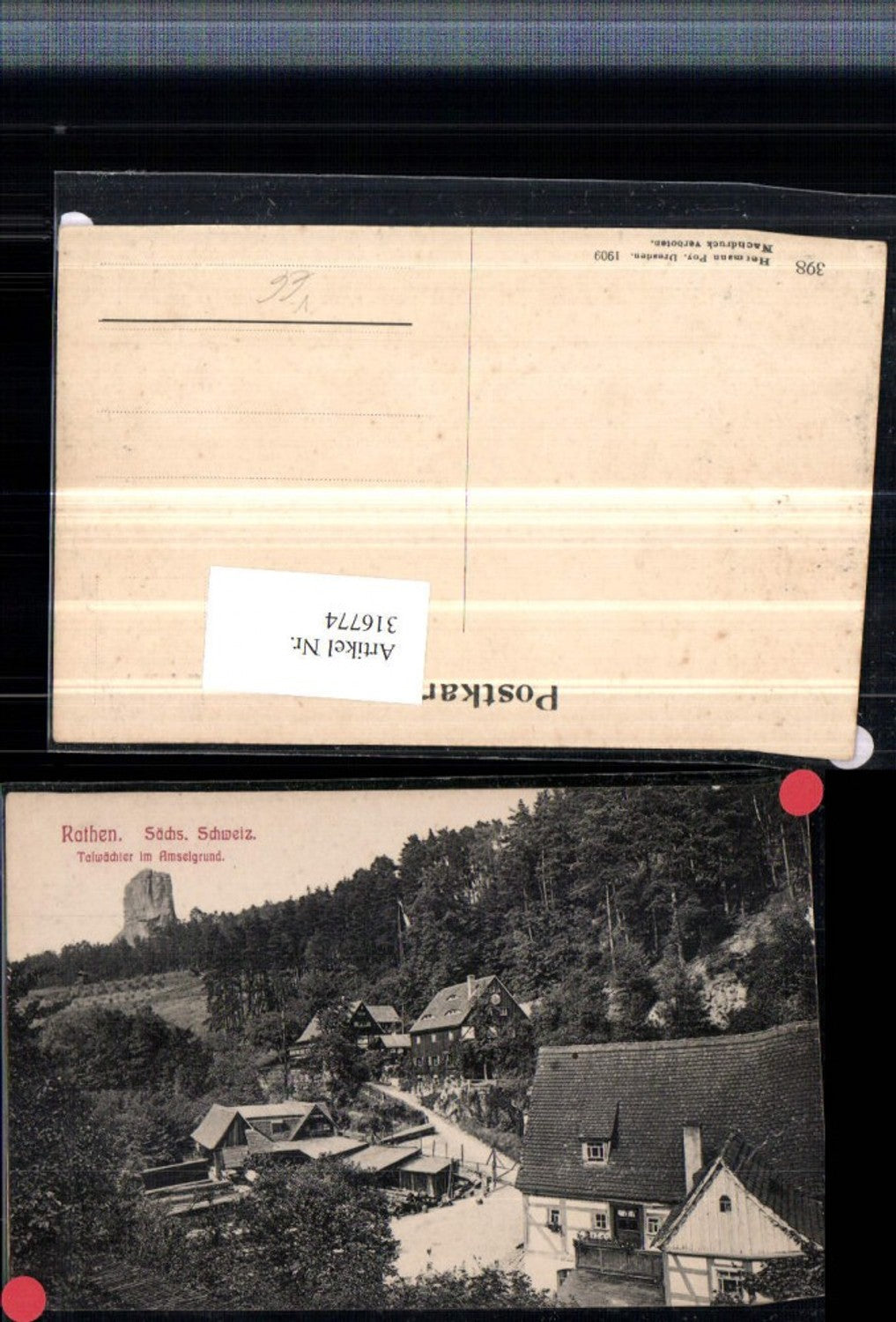316774,Rathen Talwächter im Amselgrund Felsen pub Hermann Poy 398