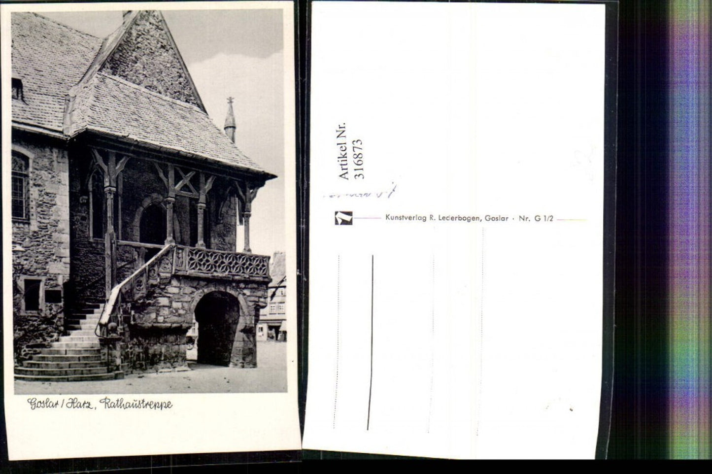 316873,Goslar im Harz Rathaus Treppe