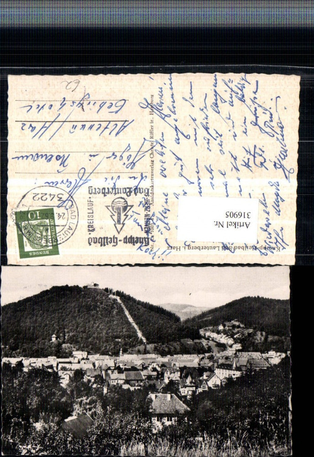 316905,Bad Lauterberg im Harz Totale m. Burgseilbahn