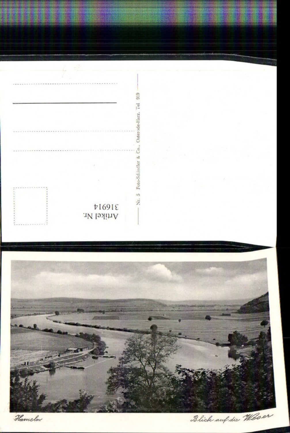 316914,Hameln Blick auf d. Weser Fluss